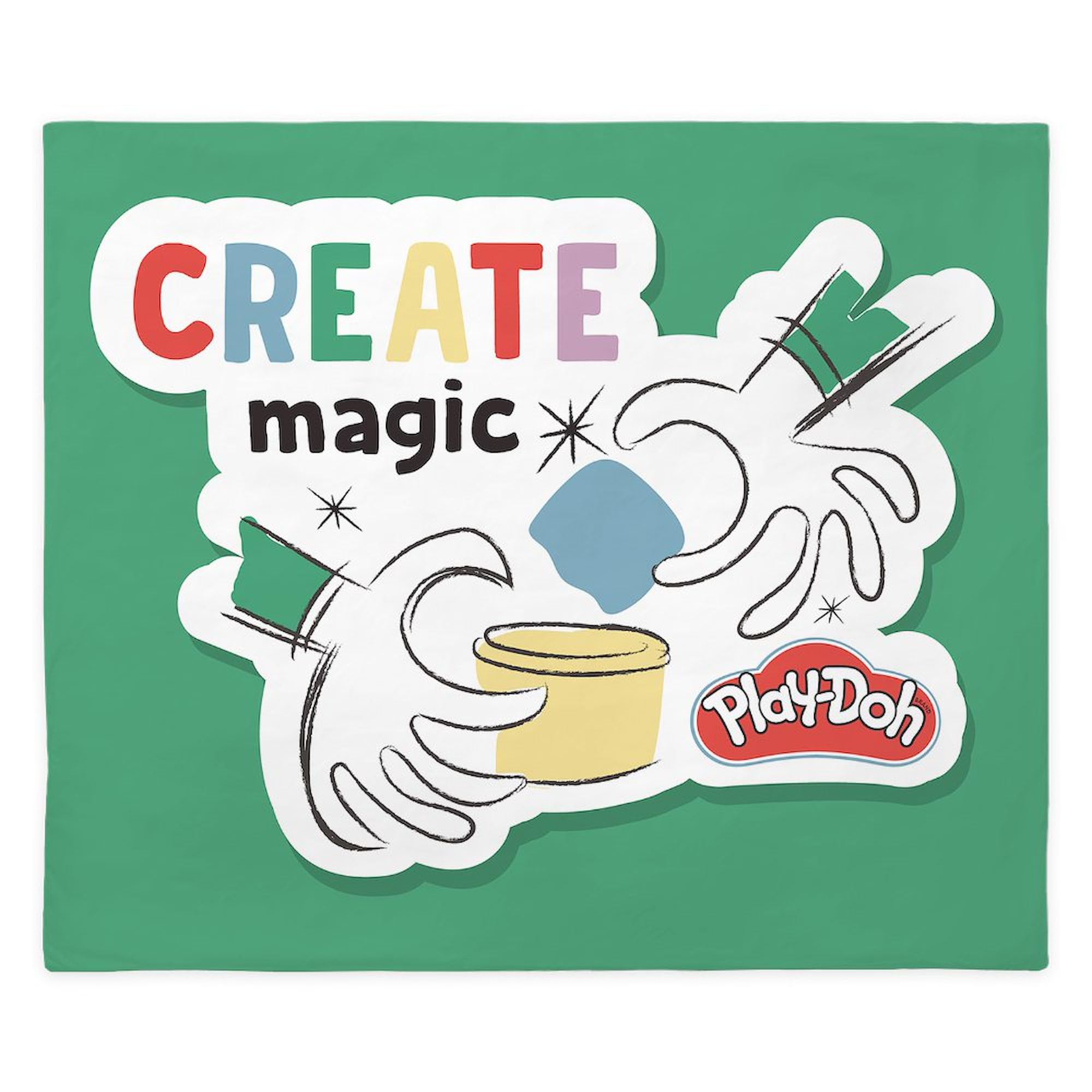 CafePress Play Doh: Create Magic King Duvet Cover, Printed Comforter Cover, Unique Bedding