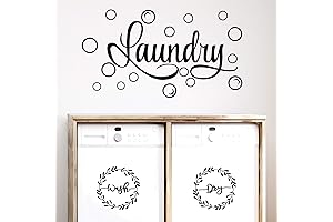 Laundry Room Wall Art Decal: Vinyl Laundry Sticker Decor for Apartment