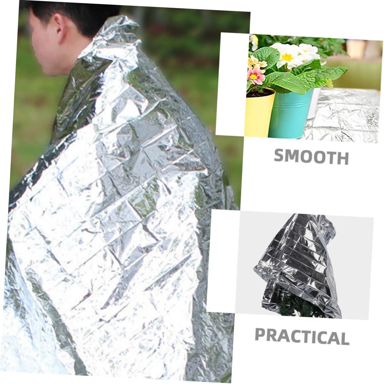 Milisten Greenhouse Covering Plant Frost Protection Cover Reflective Film Sheet Insulation Film