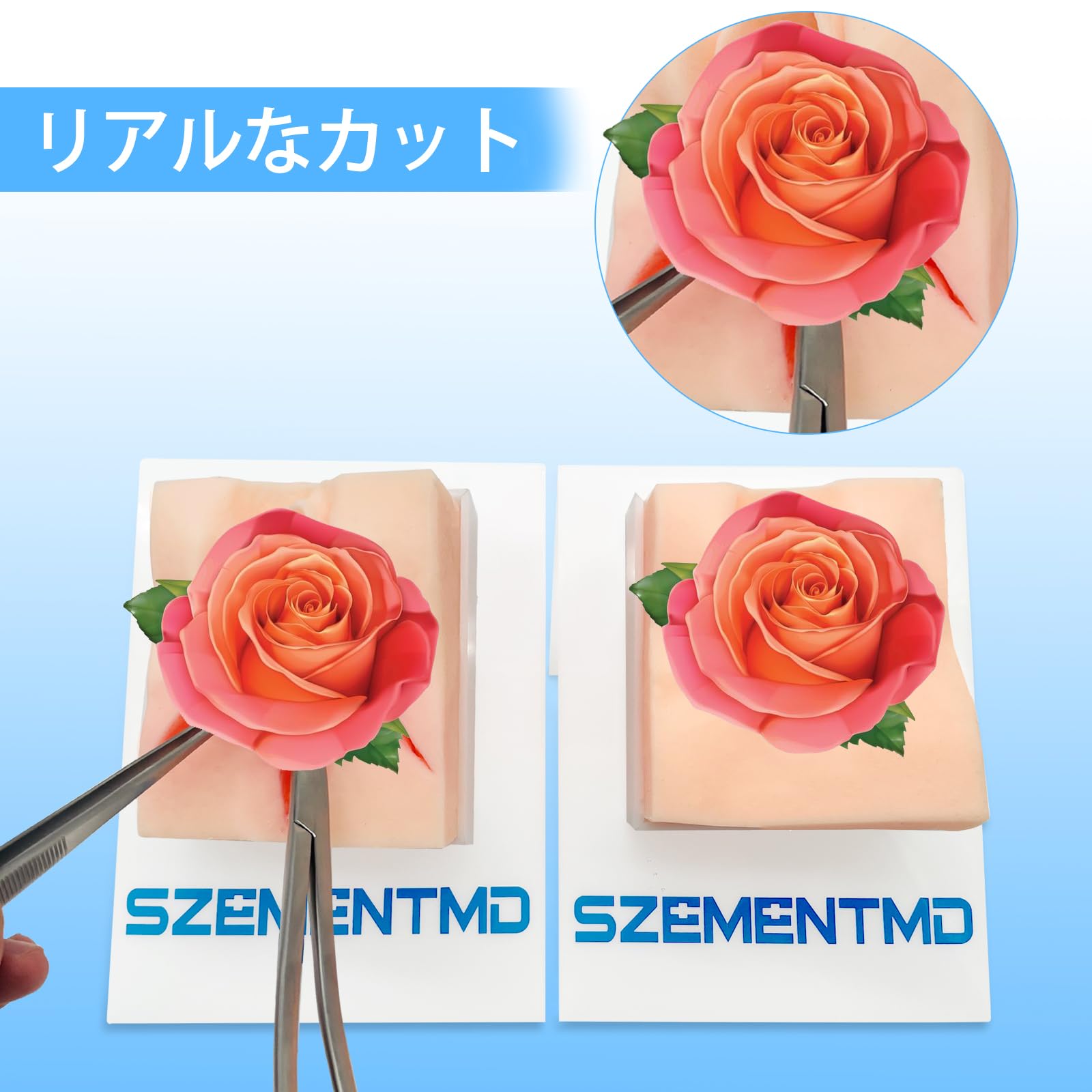 Perineal Suturing Model – Perineal Repair Practice Model, Molds for Surgical Vulvar Sutures, Vaginal Tear Suturing Model for Obstetric Training and Simulation. (Light Brown Color, Triadic Incision)