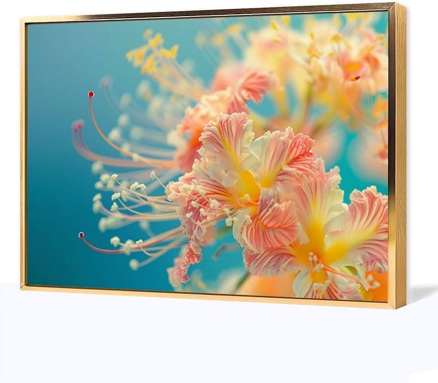 Amazon.co.jp: 絵画 ハワイの熱帯の花インテリア 絵画 魅力的な花