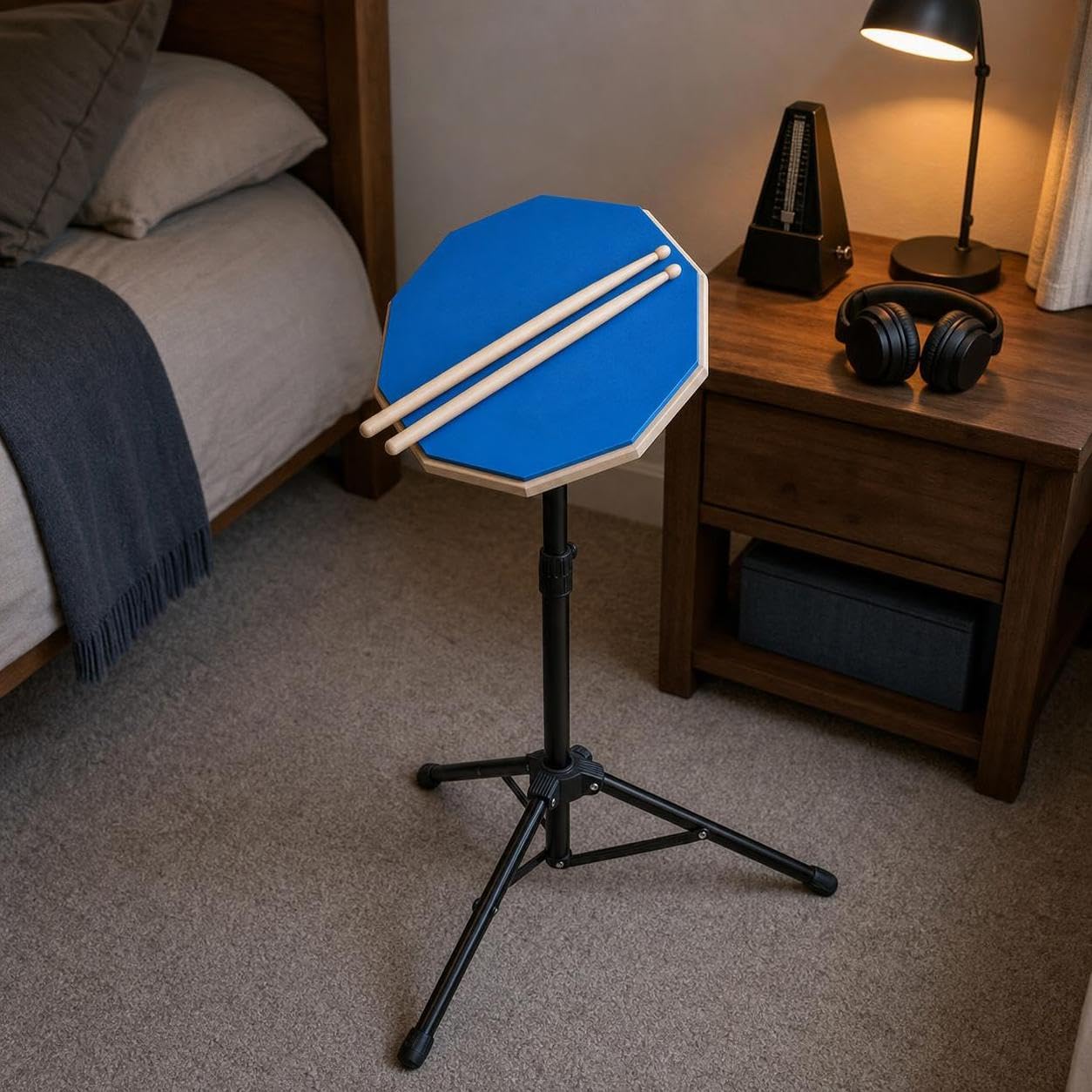 Drum Übungspad Set mit Ständer, color to 4