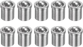 10pcs Ball Plunger 5x6mm 304 Stainless Steel Precision Positioning Beads Ball Point Spring Plungers Ball Catch Latch for Door Mechanical Devices Clamps Furniture