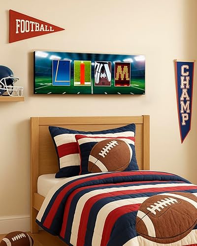 Miniatura 4 de Personal-Prints FOOTBALL - Decoración personalizada o regalo para el entrenador, jugador o aficionado  Regalo de arte de pared personalizado con