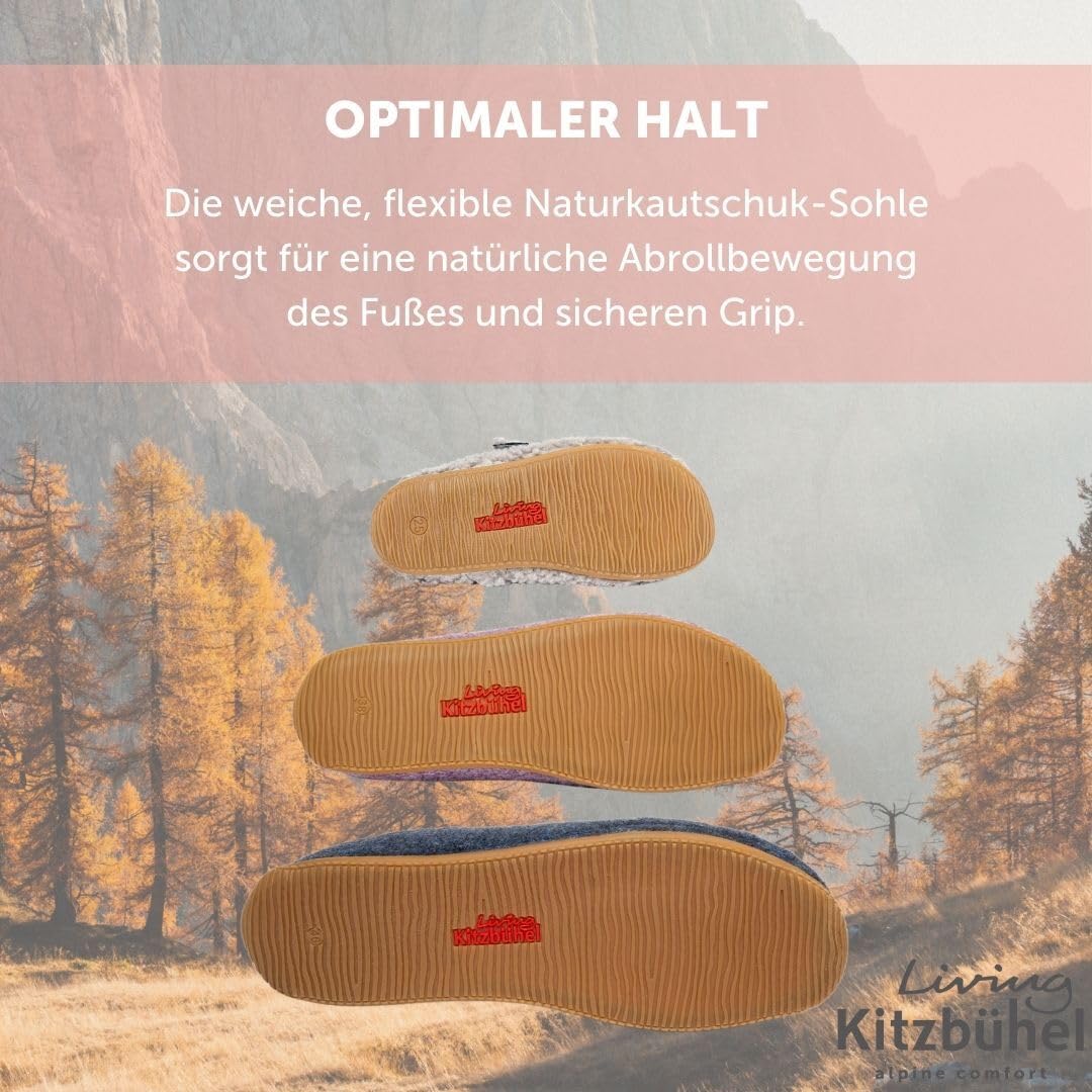 Living Kitzbühel Unisex Baby Babyklettschuh Filz unifarben