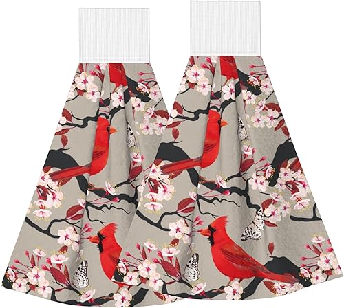 Miniatura 20 de Toallas de mano retro de los años 70 para cocina, diseño de margaritas, estilo bohemio, de secado rápido, con lazo, 2 unidades, para baño, baño,