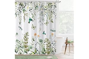 Colorful Watercolor Nature Shower Curtain