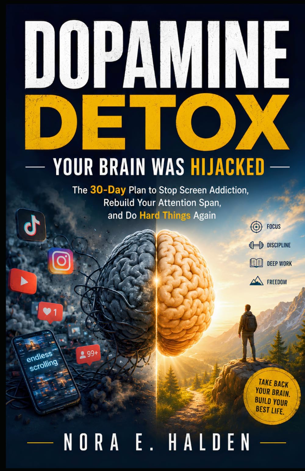 Dopamine Detox: Your Brain Was Hijacked: The 30-Day Plan to Stop Screen Addiction, Rebuild Your Attention Span, and Do Hard Things Again