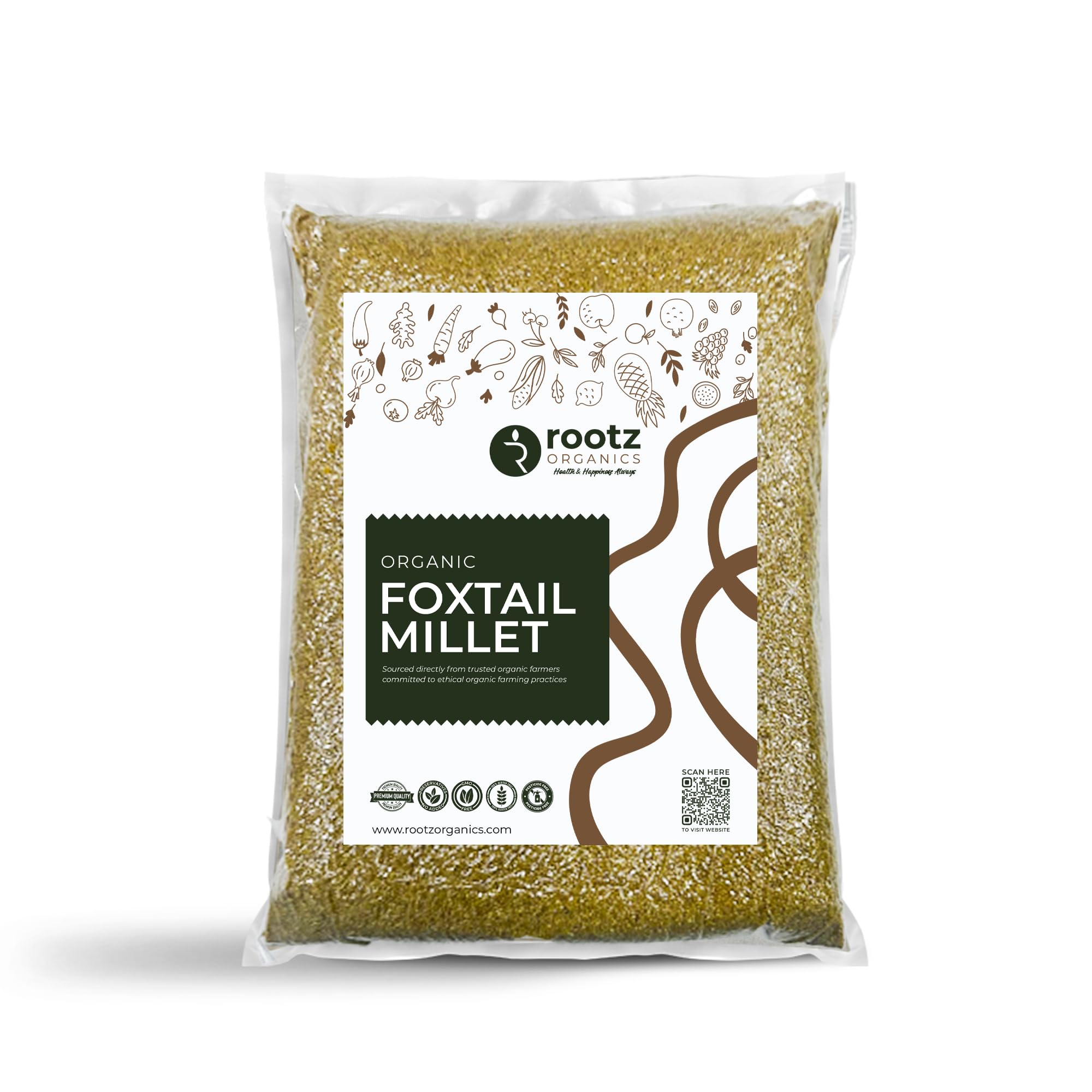 Dhatu Foxtail Millet Bulk 3kg, Kangni, Navane, Thinai, Kang, Rala, Setaria Italica, Powerhouse Of Nutrition Unpolished Millet