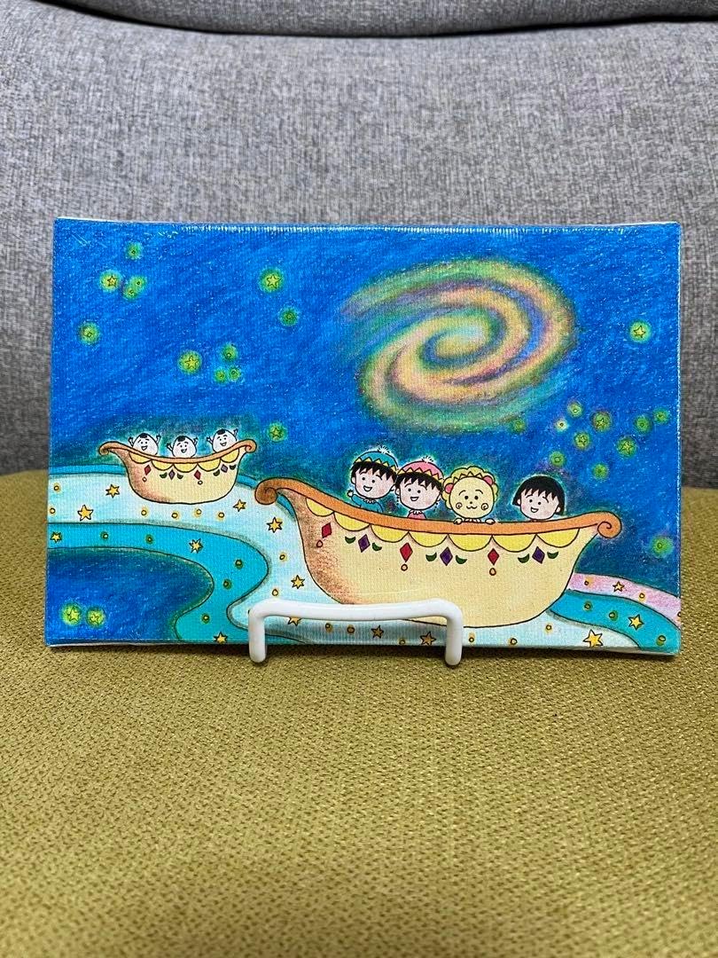 新品　ちびまる子ちゃん展　会場限定　ミニキャンパス　セット　さくらももこ さくらももこ展 ミニキャンバス 新品 ちびまる子ちゃん展 会場限定