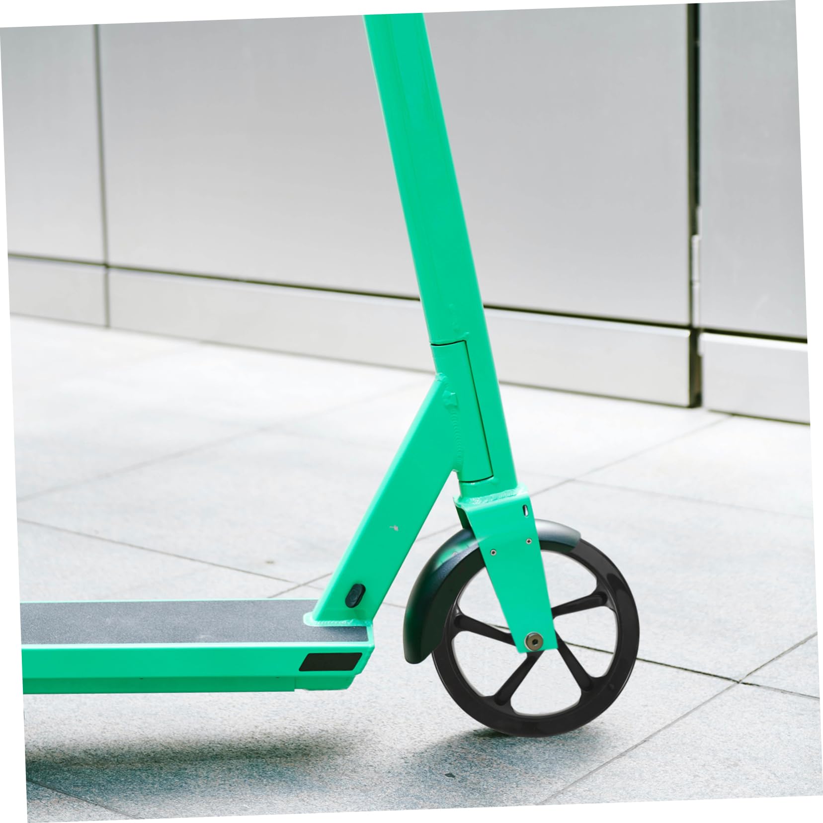 Paire de Roues de Scooter de Remplacement 180mm en PU Noir | 2 Pièces, Haute Élasticité et Stabilité, pour Routes et Béton, Résistance à L’usure