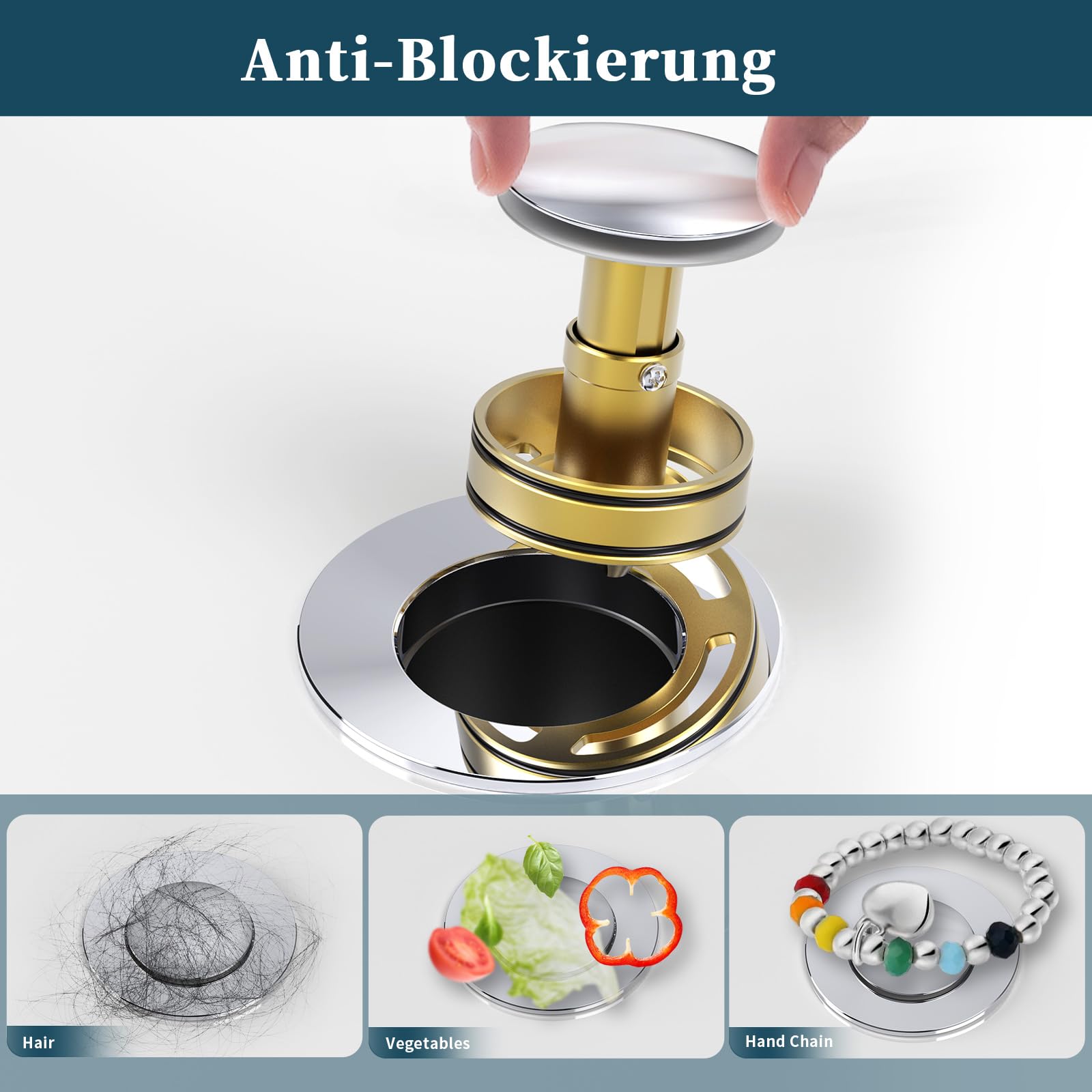 Duravit Quadroval Badafvoer Met Bodem-vulcombinatie En Flexibele Afvoerslang Chroom 791228000001000