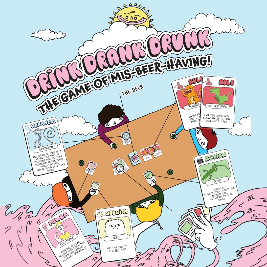 Drink Drank Drunk Il Gioco, Un Gioco di Festa per Adulti, Gioca e ridi Tutta la Notte! per Bambini dai 18 Anni in su