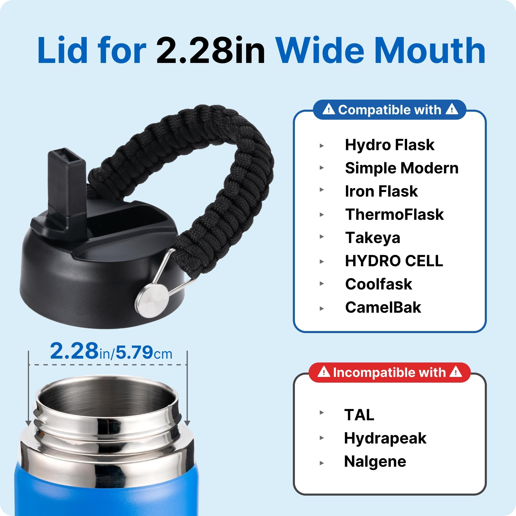 Trinkhalm-Deckel für Hydroflask 30,5 cm, 40,6 cm, 45,7 cm, 50,8 cm, 81,9 cm, 81,9 cm, 1,8 l, 1,8 l, 1,8 l, 1,8 l, 1,8 l, 1,8 l, 1,8 l, 1,8 l, 1,8 l, 1,8 l, 1,8 l, 1,8