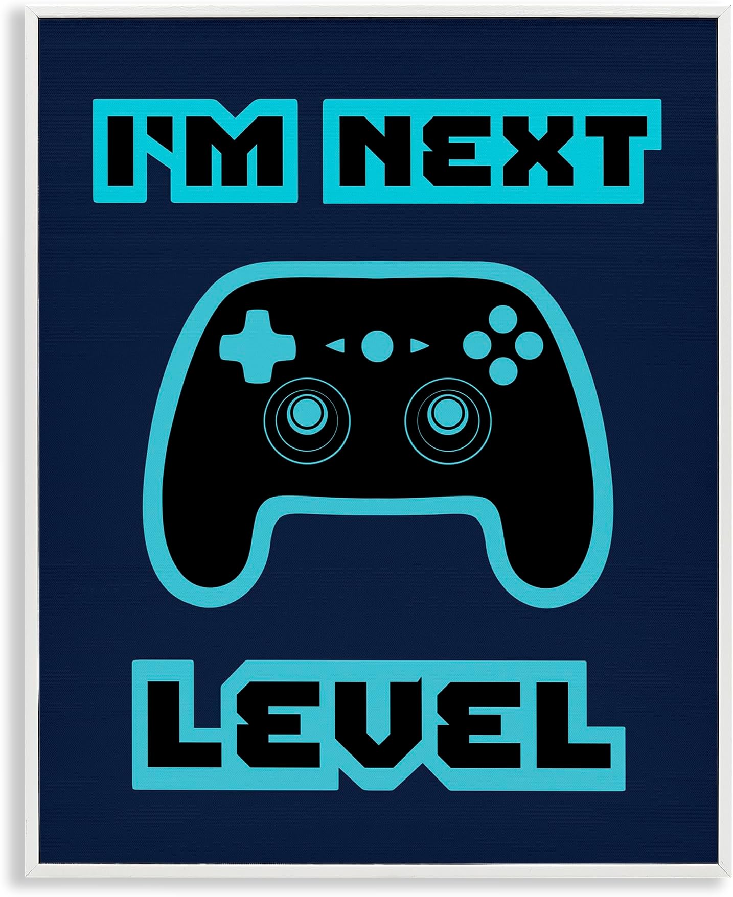 Stupell Industries I'm Next Level Retro White Framed Giclee Art, design by Marcus Prime, 14 x 11