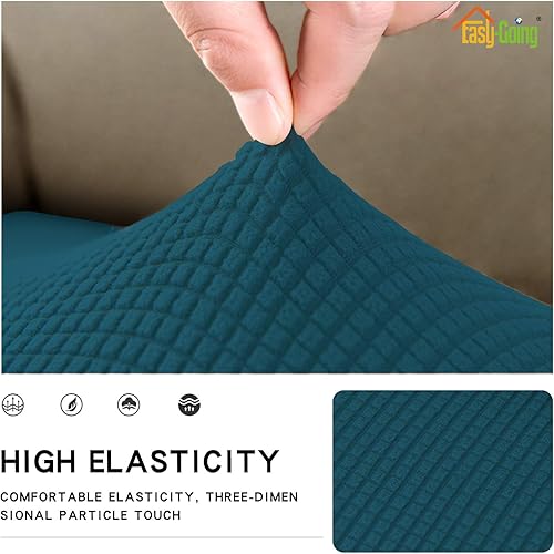 Vista 208 de Easy-Going - Funda de cojín elástica para sofá, funda de cojín protectora para asiento de sofá, suave, flexible con parte inferior elástica
