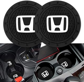 Car Cup Holder Coaster for Honda Accord Civic Fit CRV Pilot EX CR-V EX-L | Silicone, 2.76 Inch, 2 Pieces