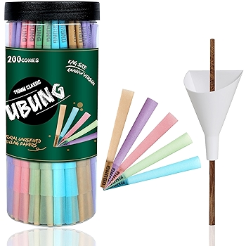 UBUNG 彩虹卷筒预卷烟斗 200个装