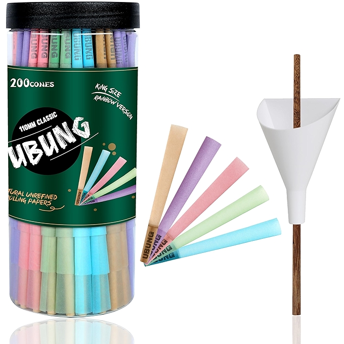 UBUNG 彩虹卷筒预卷烟斗 200个装