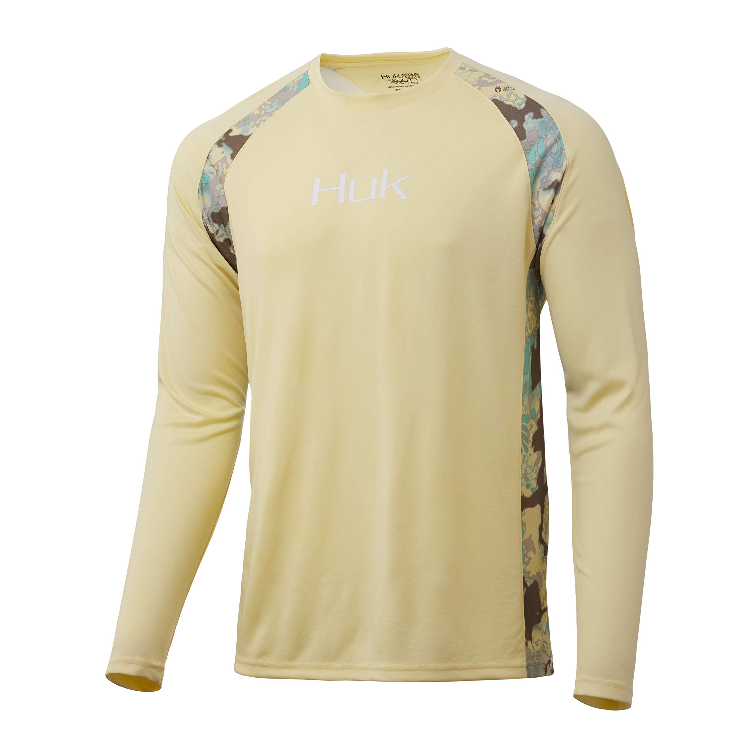 HUKMen's Kryptek Strike Long Sleeve Performance Fishing Shirt with Sun Protection & Water Repellent Material