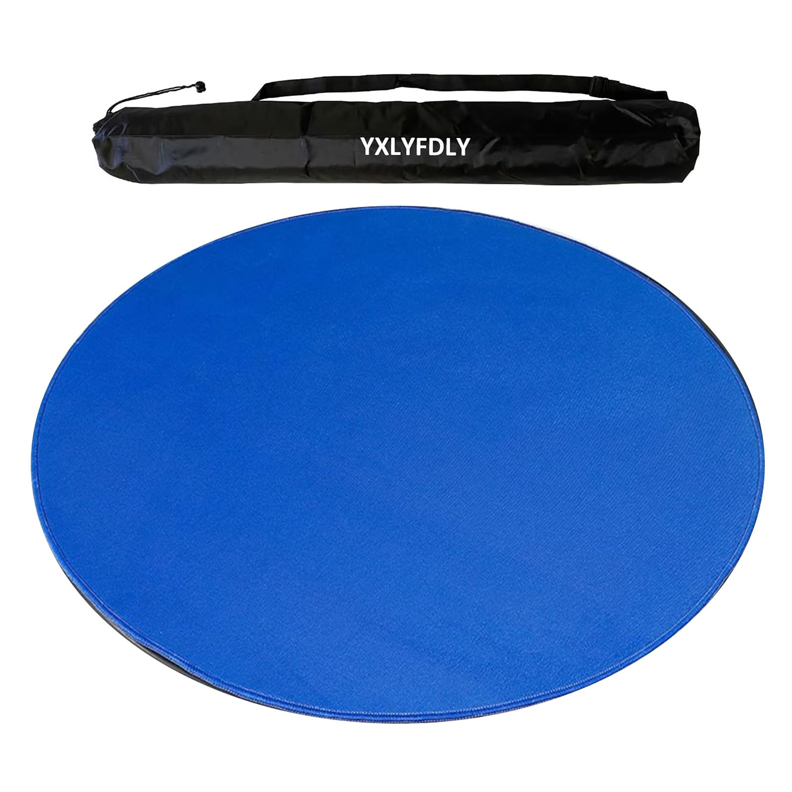 YXLYFDLY Round Mahjong Mat Thickened and Non-slip Mahjong Table Cover with Rubber Backing Home Play Mat for Poker, Card, Board, Tile Games(Blue,80cm/31.49in)