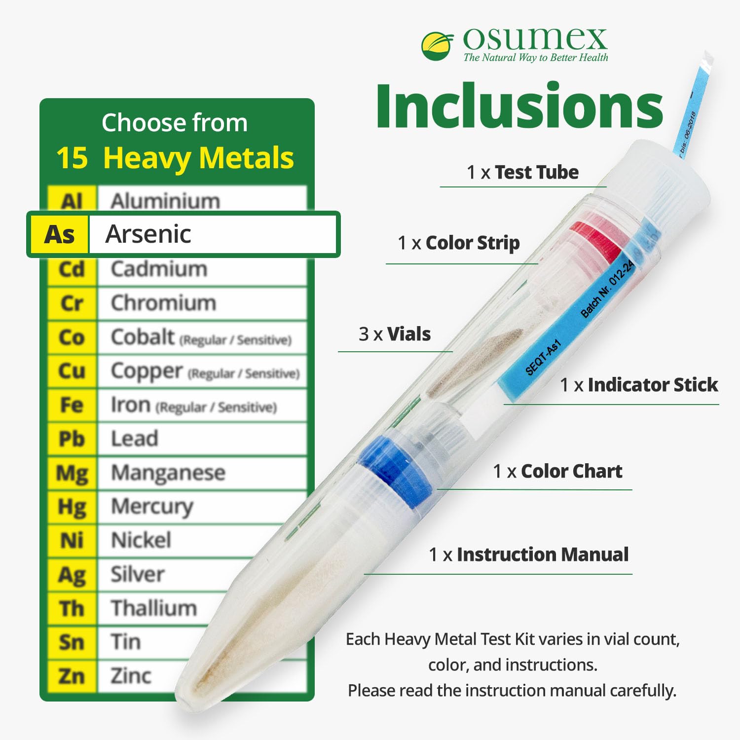 Heavy Metal Arsenic Test Kit for Water 1 Pack - Water Testing Kits for Drinking Water Food Urine Arsenic Water Test Kit Heavy Metal Testing Kit Metal Testing Kit for Safe Water Quality product thumbnail 4