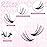 FADLASH Lash Extension DIY Kit Lash Clusters D Curl Cluster Lashes with Lash Bond and Seal Cluster Lashes Glue Remover Lash Tweezers for DIY Eyelash Extension at HomeKit 40D+50D-0.07D-12-18MIX