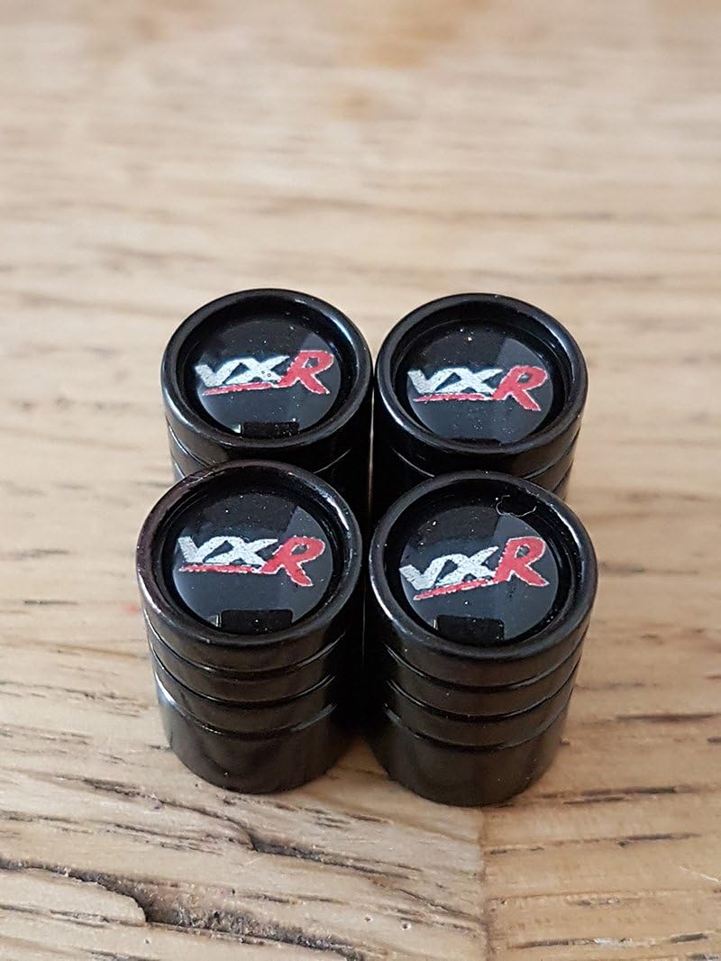 Speedcraft VAUXHALL VXR top deluxe black car tire valve stem caps CORSA