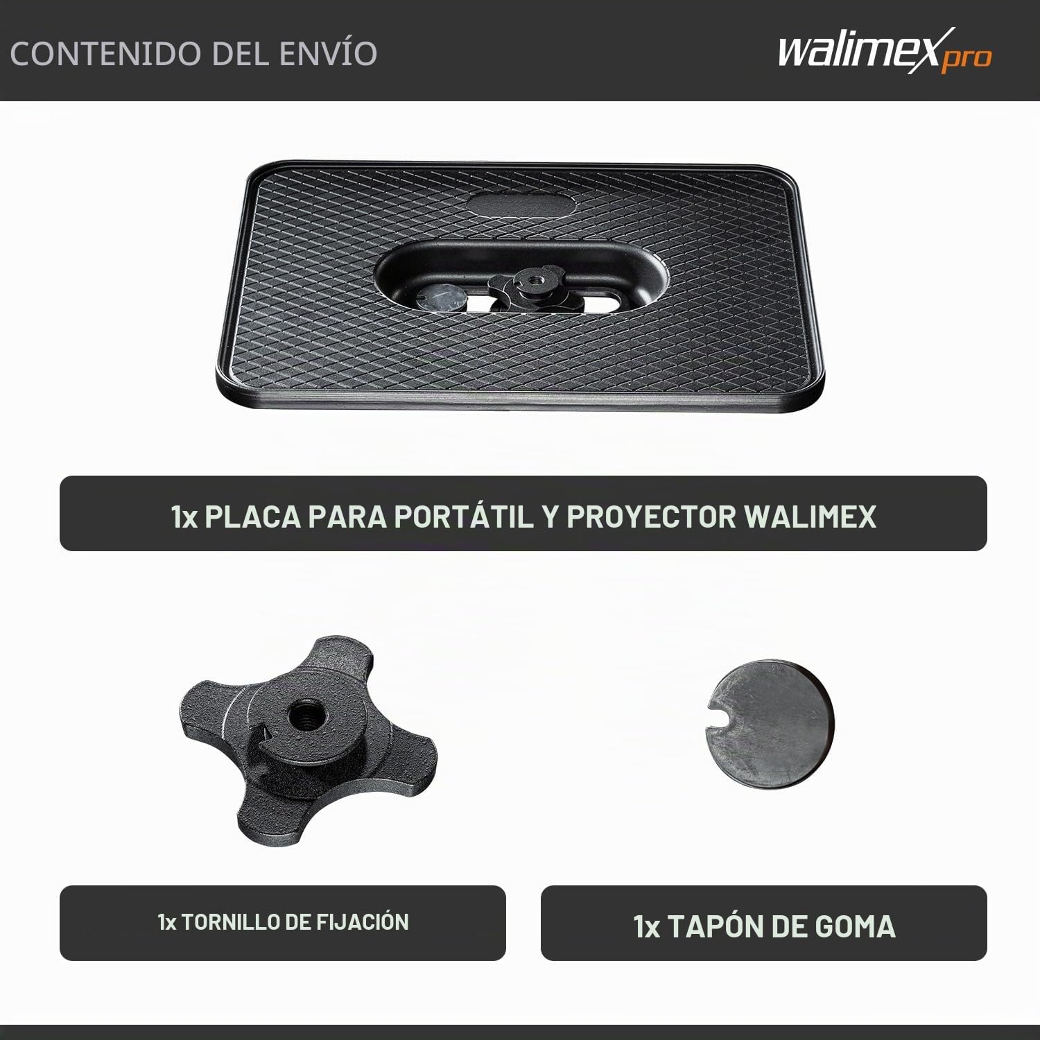 Walimex 15113 - Base de conexión para cámaras Digitales, Negro
