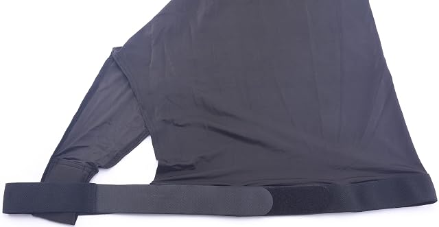 Foto 3 de 6 de Leberna Capucha elástica para caballo con cremallera, cubierta completa para el cuello (negro, L)
