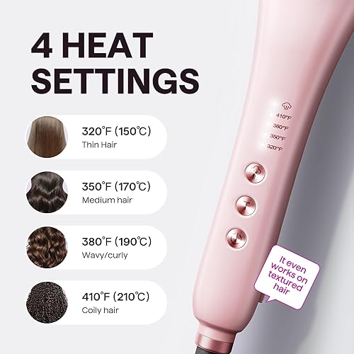 Miniatura 7 de Wavytalk Pro Steam Hair Straightener Brush, Steamline Pro 3 in 1 Straightening Brush, Steam Reduces Damage, Nourishes Hair, and Expedites Rosado