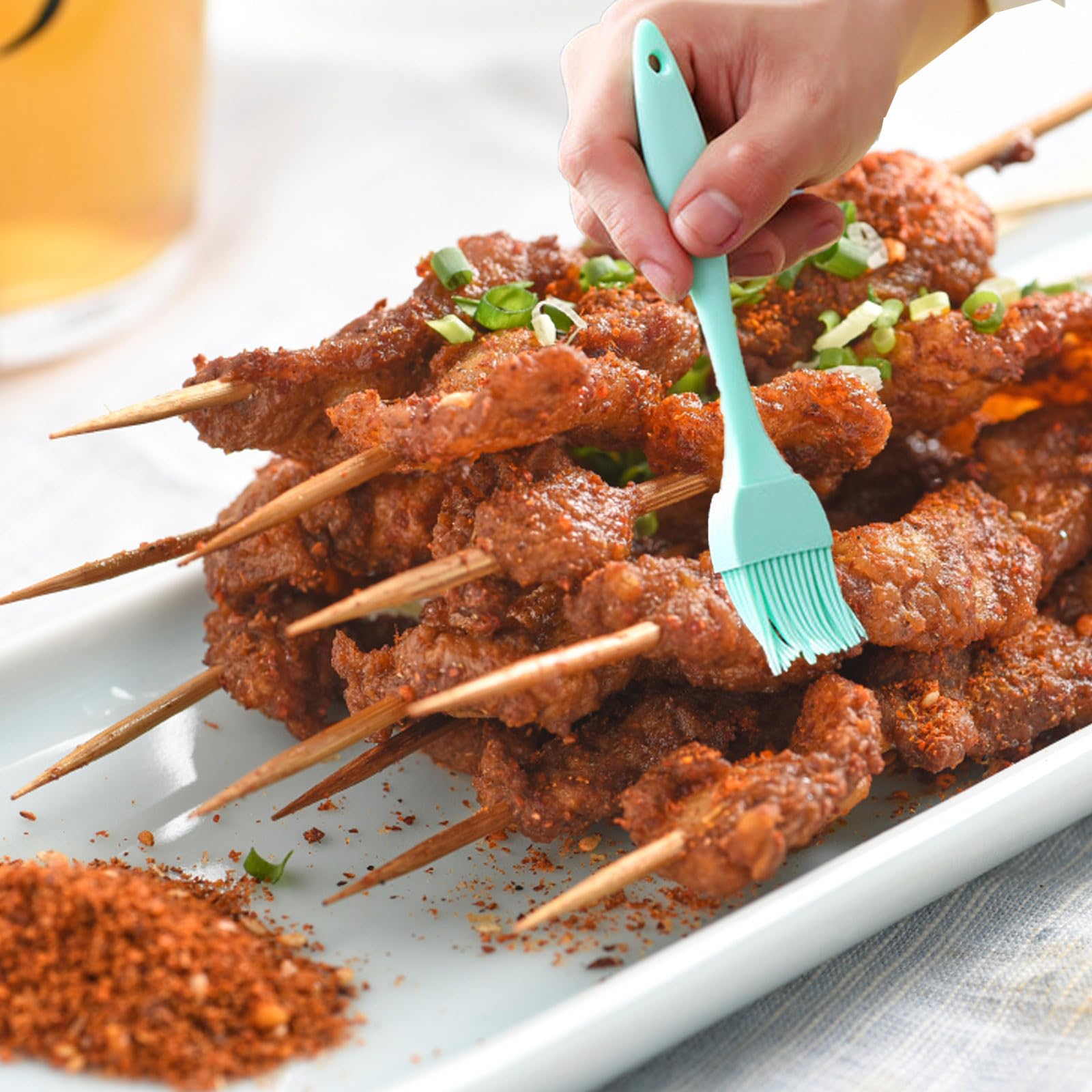 Pennelli Da Cucina In Silicone - 4 Pezzi Resistenti Al Calore Per Barbecue E Forno - Foto 3