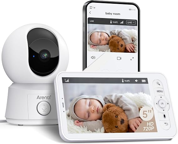ARENTI Écoute-Bébé Vidéo Intelligent 1080p Arenti Baby12S