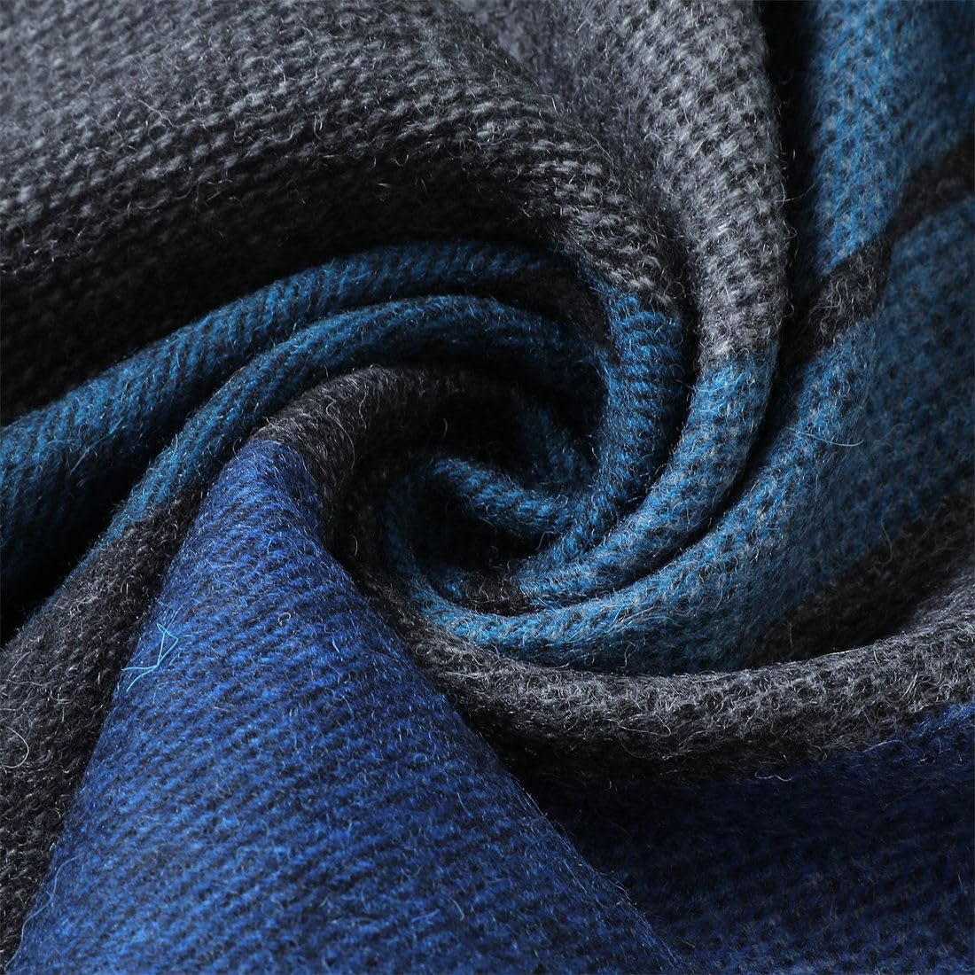Unisex 100% Wool Scarf for Men Women Warm Winter Scarves - Image 3