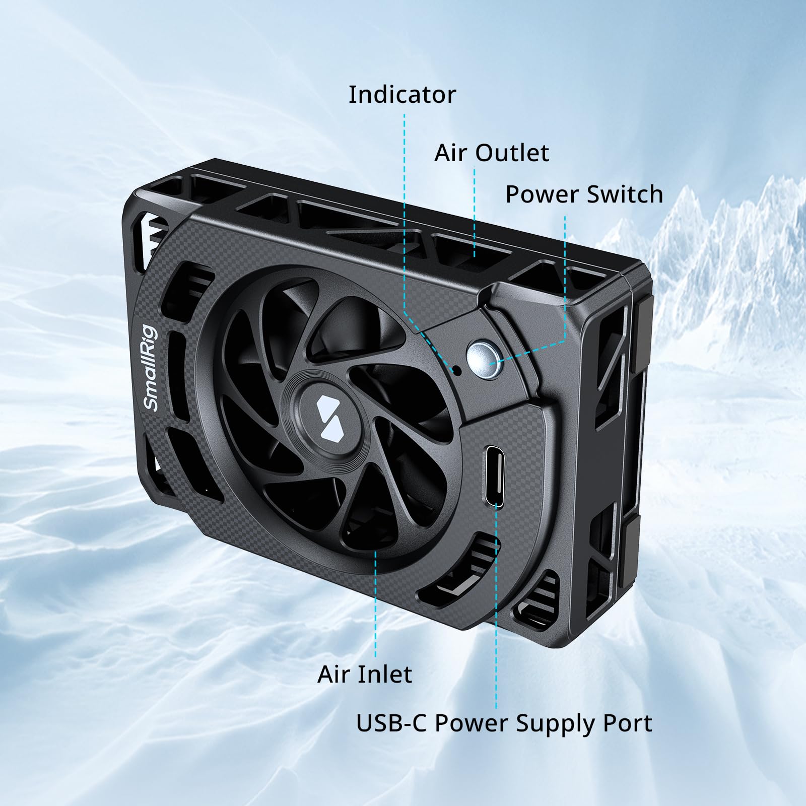 SmallRig TEC Camera Cooling Fan for Sony Mirrorless Camera, External Camera Cooling System with TEC Cooling Module for ZV-E1/ZV-E10 II/ZV-E10/ZV-1/ZV-1F/A7 IV/A7S III/A7C/A7C II/A7CR/A6700/FX3/FX30