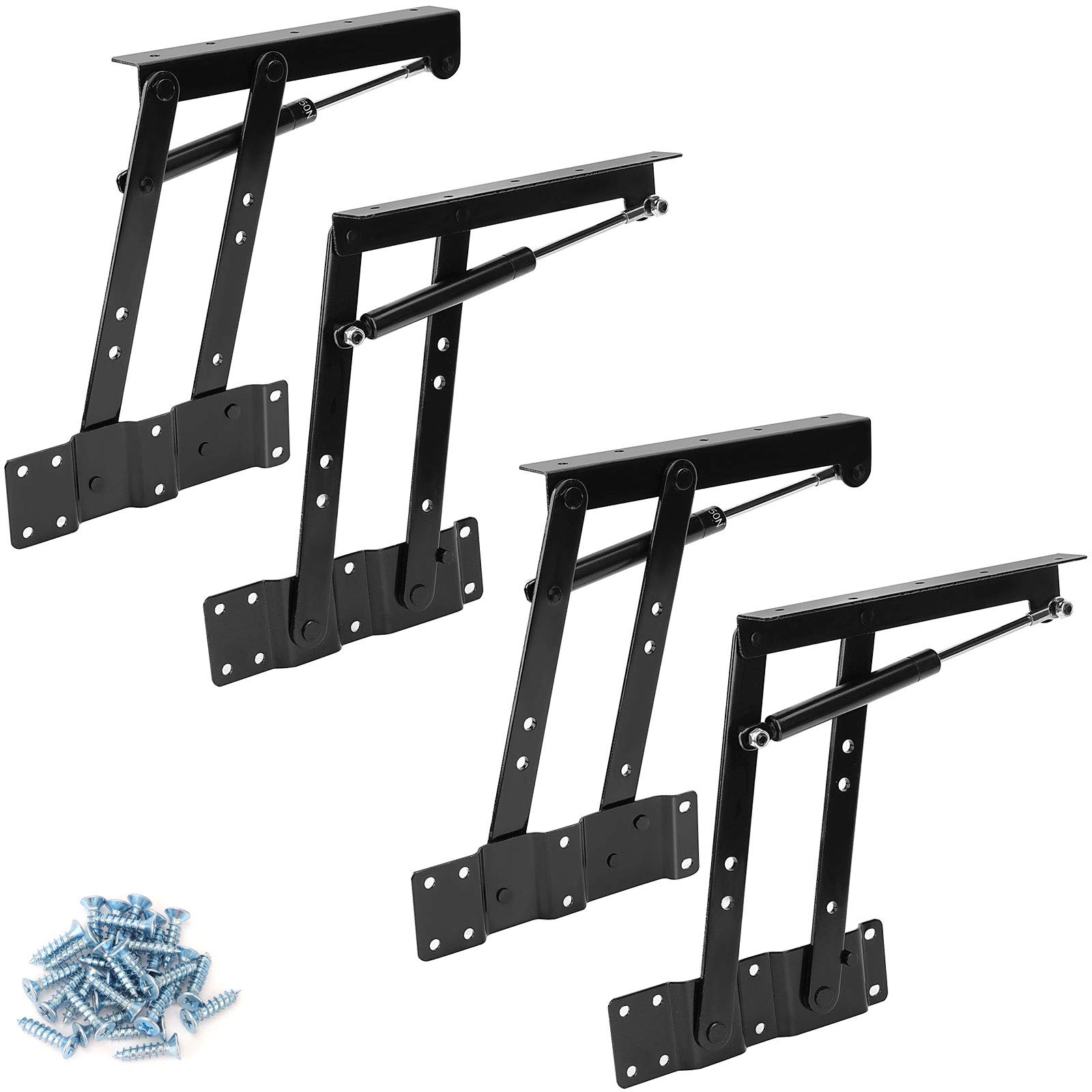 Buy ZEONHEI 2 Pair 50kg/100lbs Folding Lift up Top Table, Hydraulic