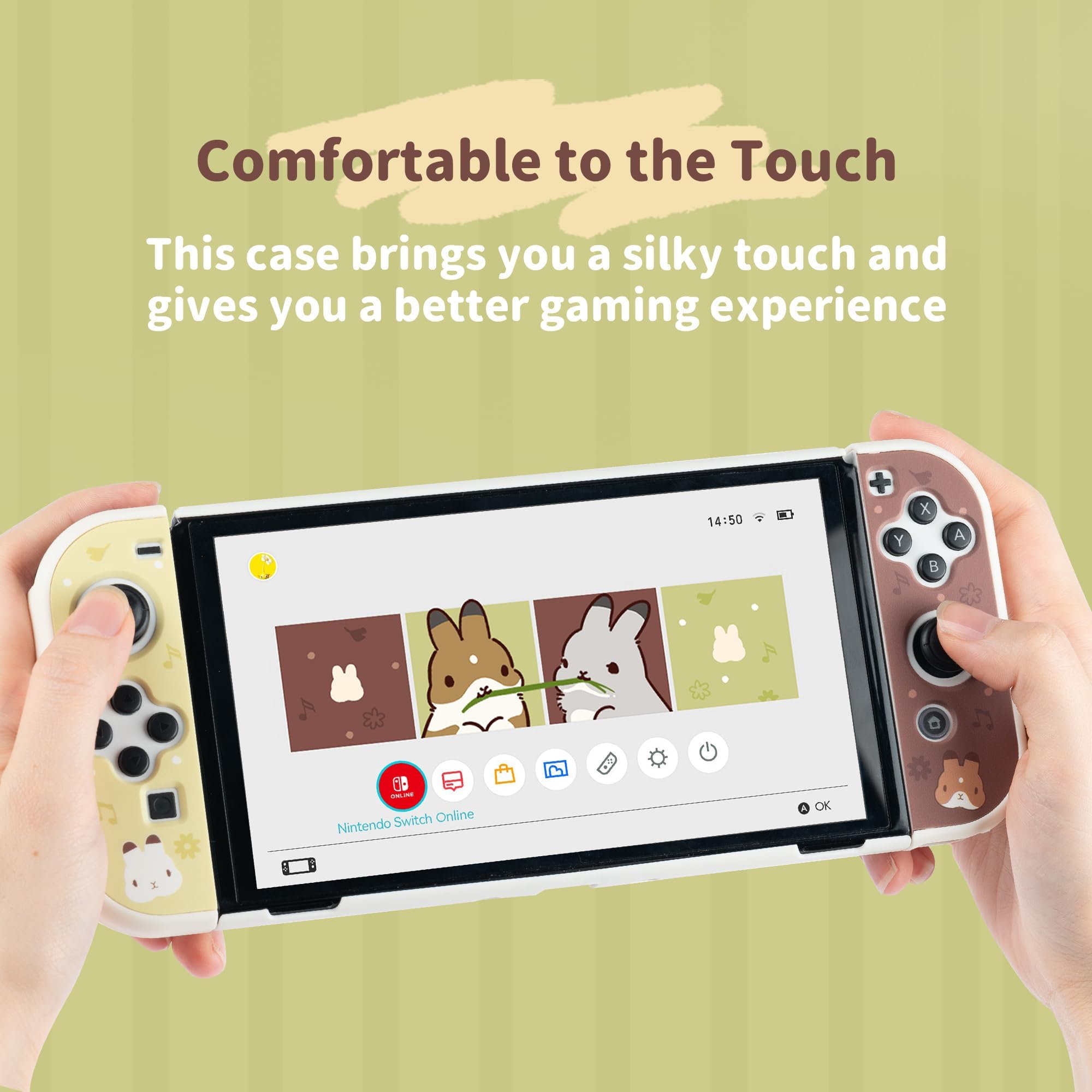 GeekShare Cover protettiva compatibile con Switch OLED e - Cover rigida per PC, compatibile con Switch