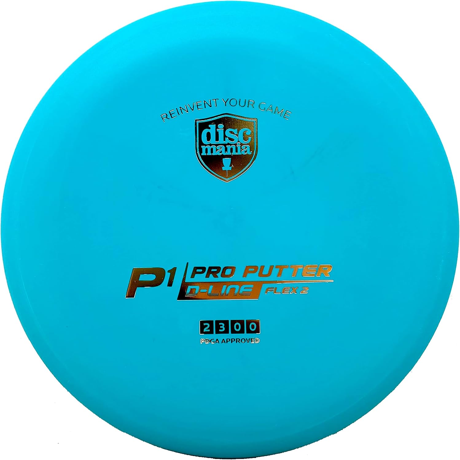 Discmania D-line P1 Flex 2 Disc Golf Putter, Straight Flying Putter PDGA Approved Putter 173-176g (Colors May Vary)