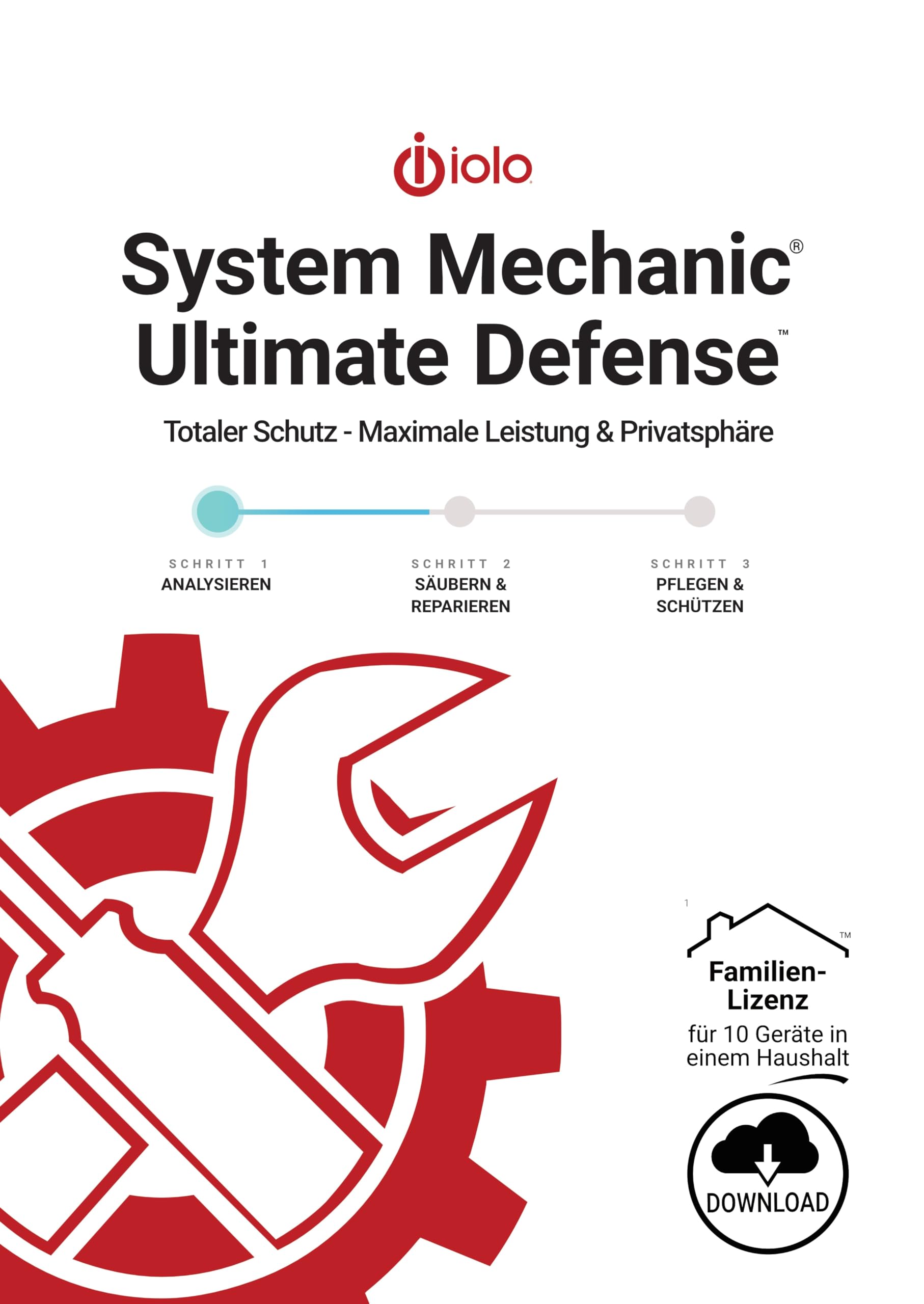 IOLO System Mechanic Ultimate Defense 2026 Windows / Family - 10 PC / 1 Jahr *Deutsch* (multiligual) #PKC