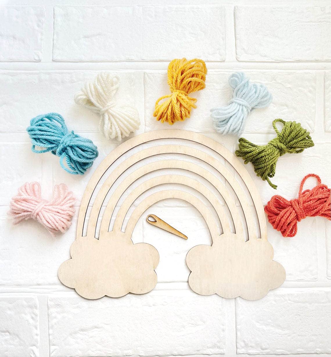 Cliths Pack of Wooden Rainbow Craft Kit, Complete Craft Kit Supplies for Kids Girls Toddler, Boho Rainbow Decor (B09Q69Z2K6) Amazon Price History, Amazon Price Tracker
