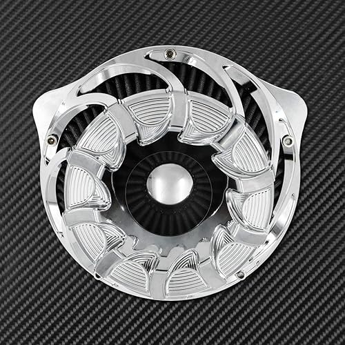 Miniatura 20 de Motorcyle - Kit de entrada de turbina de filtro de aire CNC para Harley Sportster XL Touring Softail Dyna