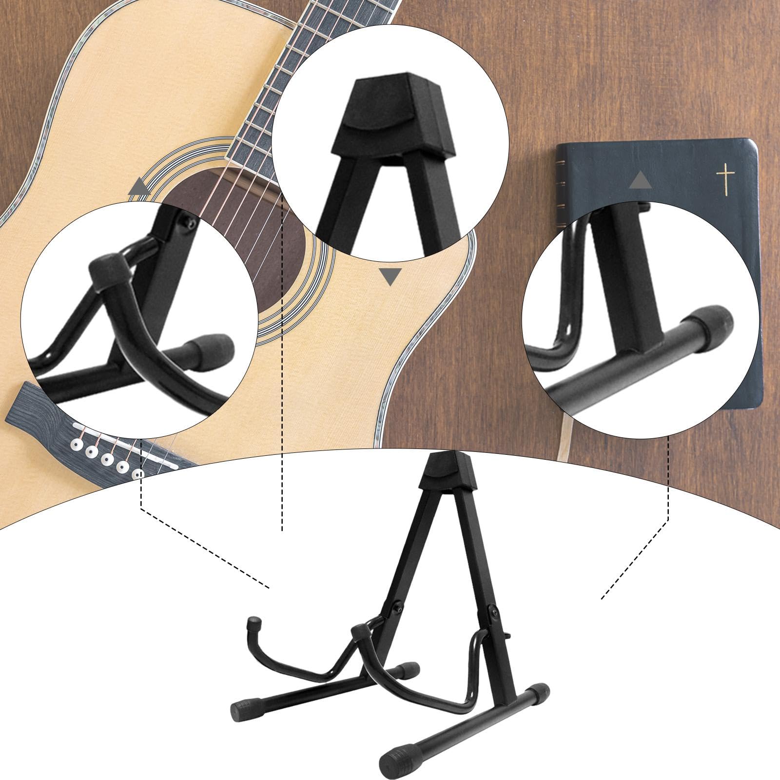 Gitarrenständer Faltbarer Musiker Geschenk Universal A Form Rahmen Ukulele Halter