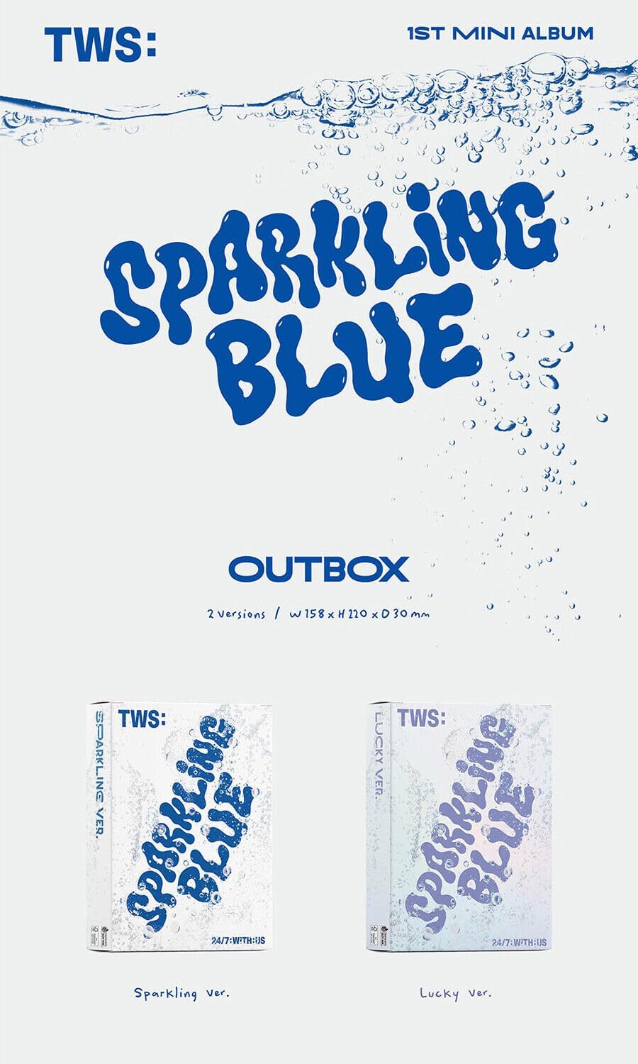 TWS [SPARKLING BLUE] 1st Mini Album (LUCKY Ver.) K-POP SEALED