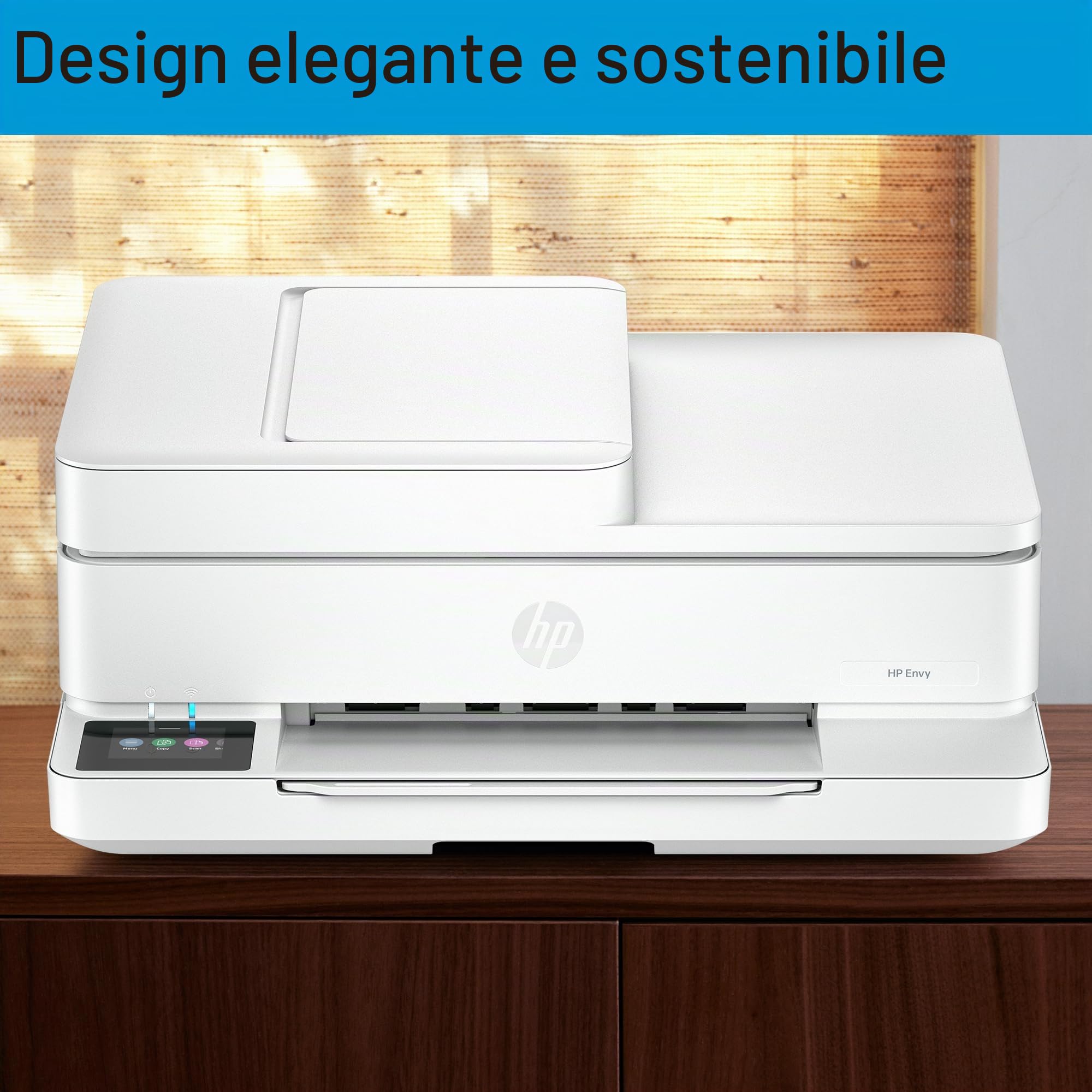 HP Envy 6530e Stampante All in One | Perfetta per la casa | Colore | Wireless | Stampa, scansione e copia | 6 mesi di inchiostro istantaneo gratuito solo a tempo limitato | Alimentatore automatico di