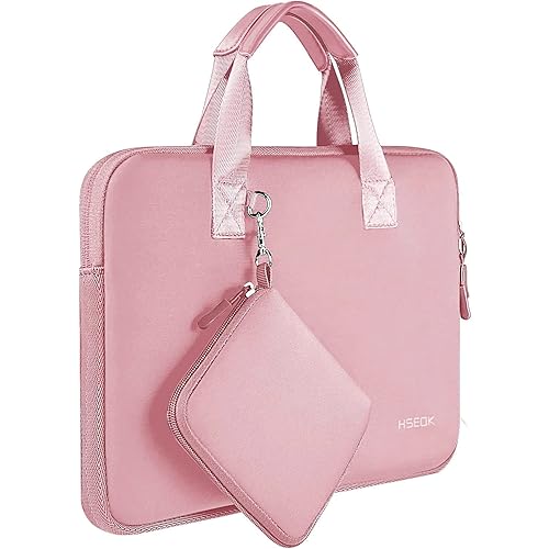 Hseok Laptop Sleeve 13.3-14 inch Case with Small Pouch, Neoprene Computer Bag Compatible with MacBook Neo/Pro 14 M5/M4/M3/M2/M1, Mac Air/Pro 13.3, XPS 14 and Most 13-14 inch Notebooks,P02K01