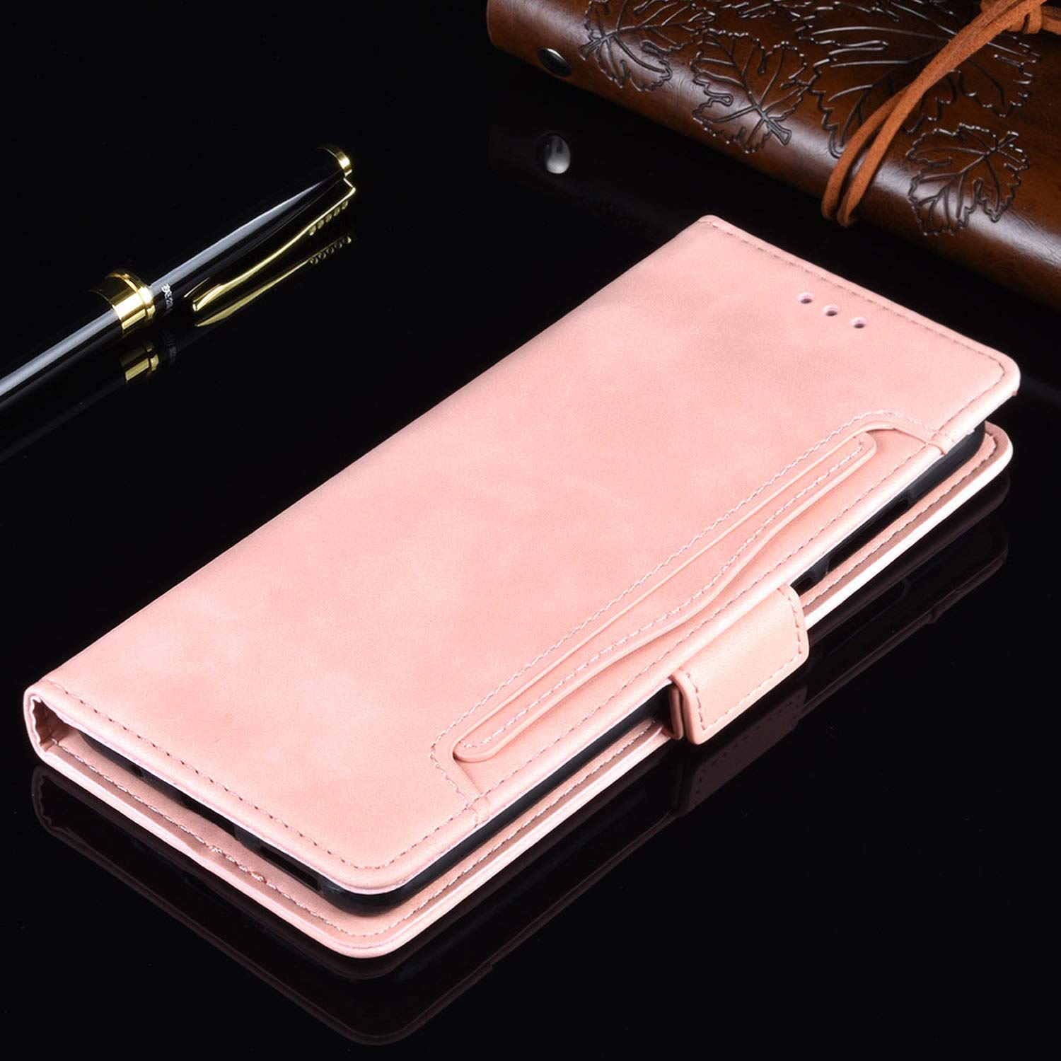 HAOYE Cover A Libro Per Motorola Moto G72 - Custodia In PU Pelle Con Portafoglio, Supporto E Chiusura Magnetica - Colore Blu - 3