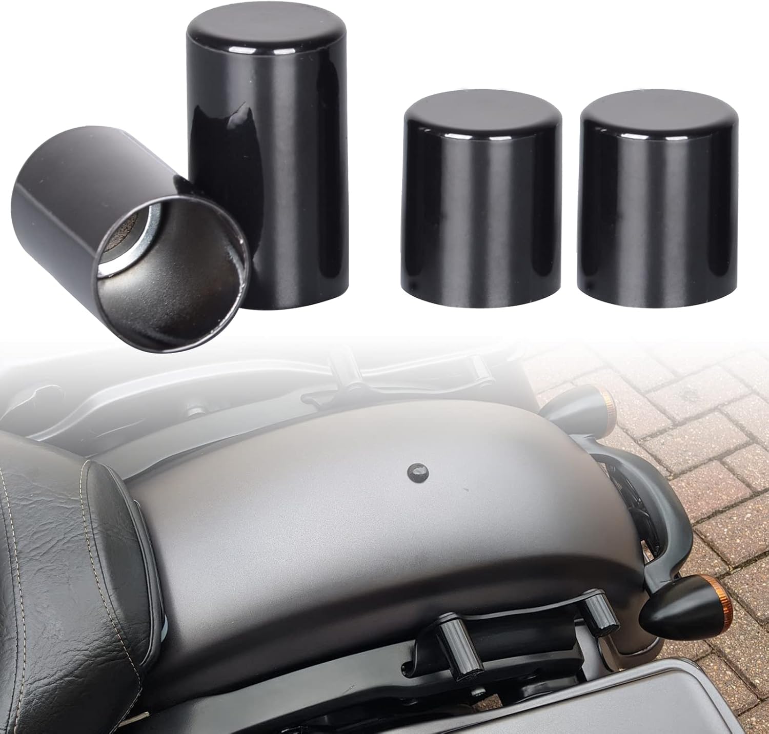 Goldfire Docking Hardware Covers Kit Docking Point Cover Caps Kit Compatible for Harley