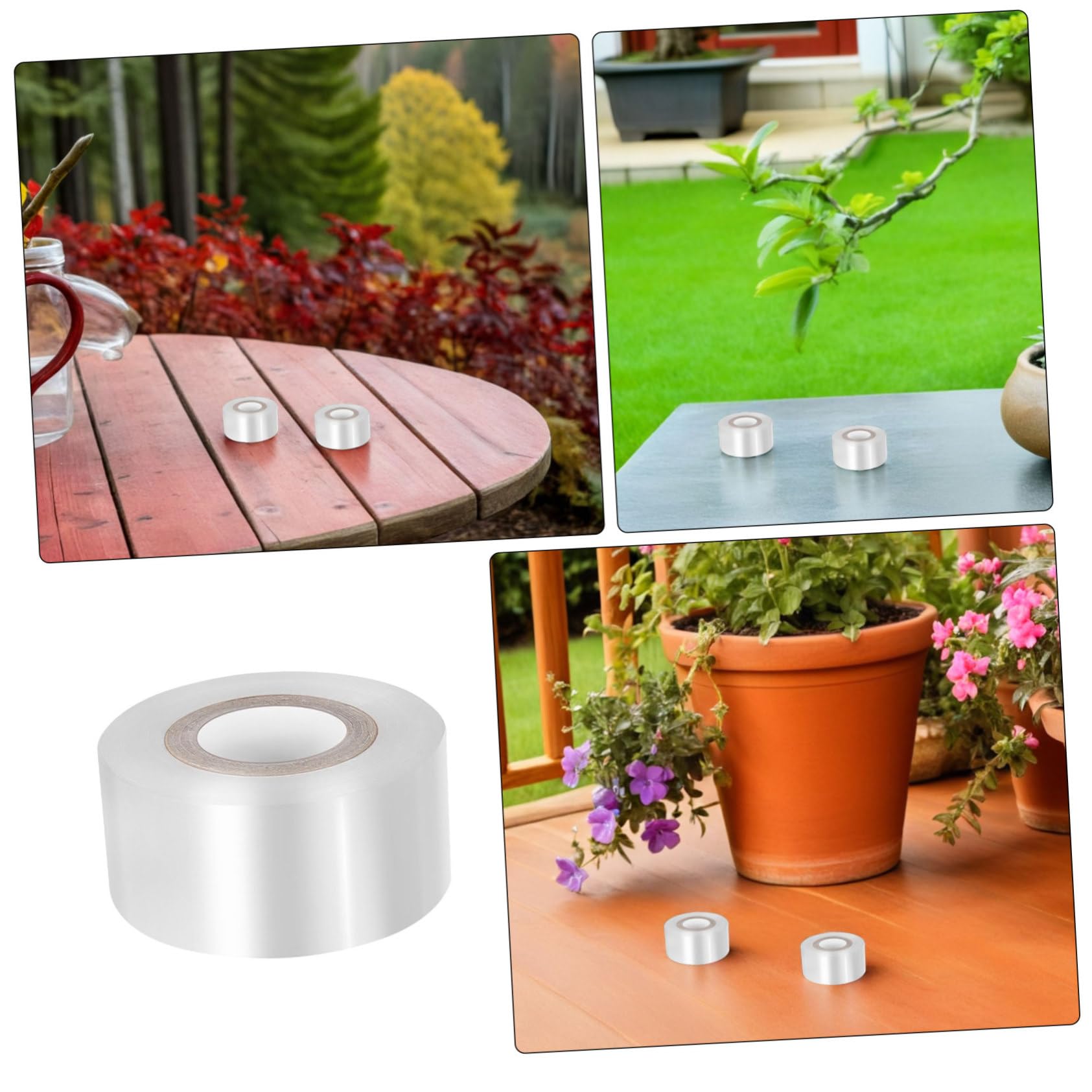 UPKOCH 10 Rollen PE Veredelungsband Transparent Dehnbar Pflanzenschutzband für Obstbäume Sträucher Grafting Tape für Garten Veredelung und Baumpflege