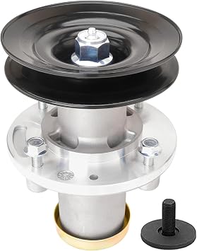 Deck Spindle Assembly with 532174375 Pulley Fit for Husqvarna YTH24V48LS YTH24V42 LS GTH24V52 LS GTH26V52 LS YT48XLS GT48 XLS Lawn Mower Replaces 539112170 532112171