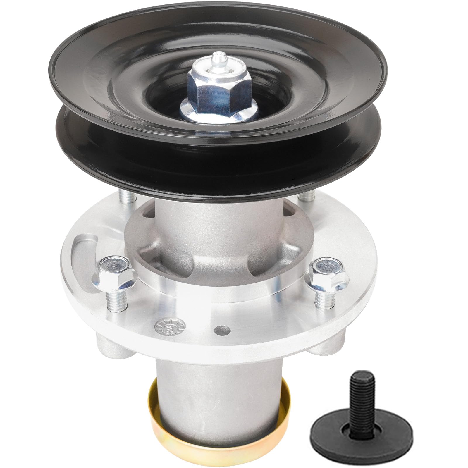 539112170 Conjunto de husillo con polea 532174375 sustituye a Hus qvarna YTH24V48LS, YTH24V42 LS, GTH24V52 LS, GTH26V52 LS, YT48XLS, GT48 XLS, 1 paquete